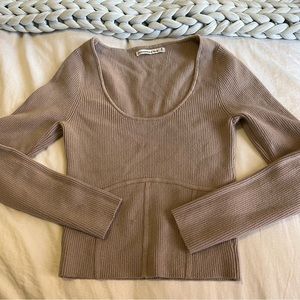 AF Ribbed Boned long sleeve sweater
